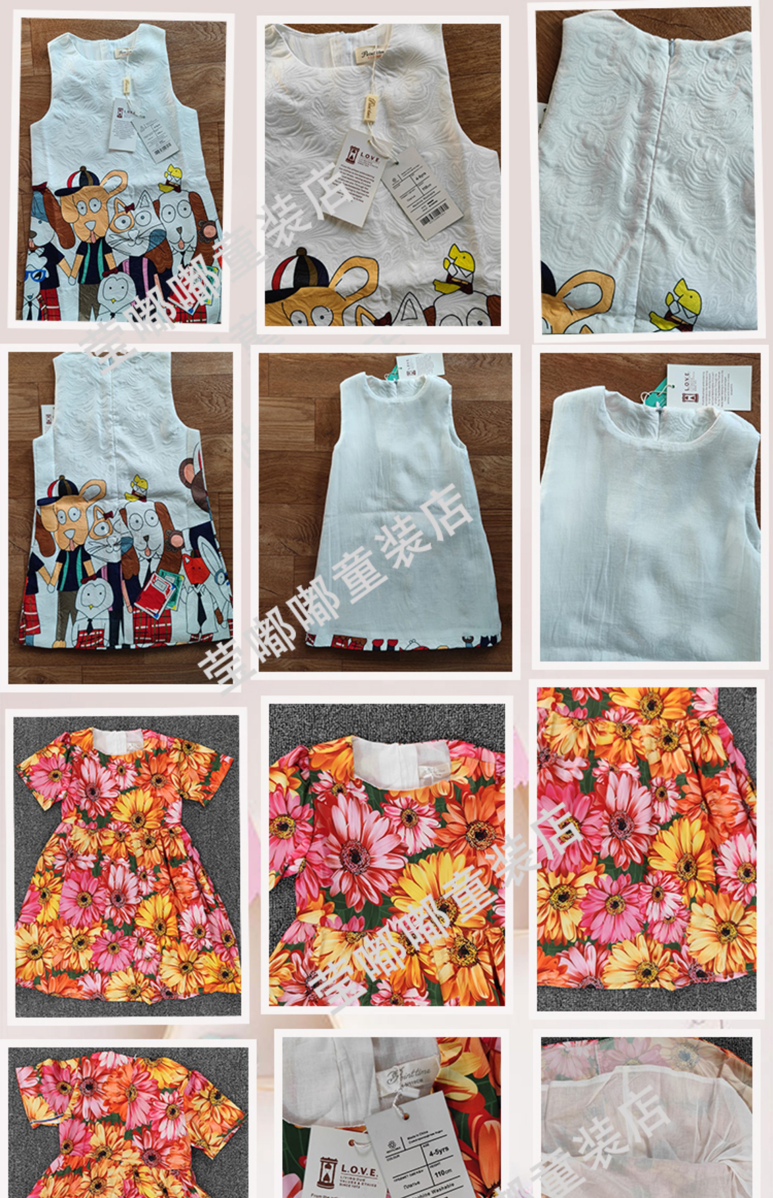 foreign trade Children's wear children Printed skirt summer The new Baby girl vest Princess Dress girl Foreign style Short sleeve Dress