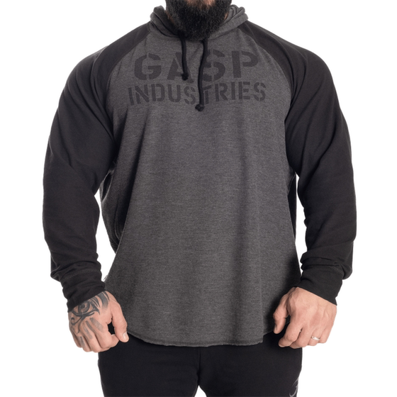 GASP运动连帽长袖卫衣男秋冬季宽松训练加厚保暖健身跑步套头外套