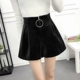 Quần short nữ mùa đông 2018 phiên bản Hàn Quốc mới của quần short nhung hoang dã Quần short cạp cao quần ống rộng ống rộng quần nữ mùa thu đông