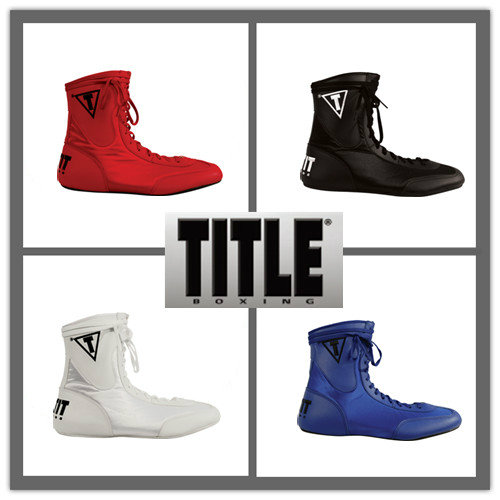 Boxing shoes Men's and women's TITLE Training fitness Squat sanda Boxing tide Boxing boots Taekwondo shoes Shoes boxing