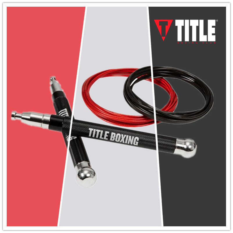 Jump rope TITALE BOXING JUMP ROPE Weight Loss Sports Fuel Fat Double Bearing Negative Weight Without Knotting Professional Rope