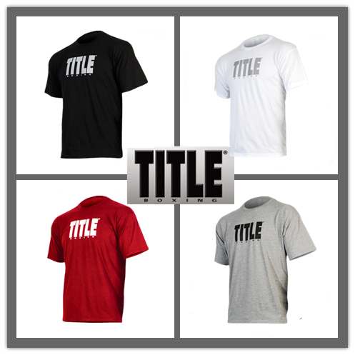 Headquarters authorized the United States straight hair TITLE boxing suit T-shirt T-shirt pure cotton short-sleeved spot