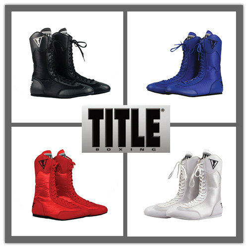 Boxing shoes Men's and women's TITLE Training fitness Squat sanda boxing tide shoes Boxing taekwondo shoes Boxing boots