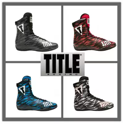 Headquarters authorized the United States straight hair title boxing shoes high tube ultra-light sanda Muay Thai new style