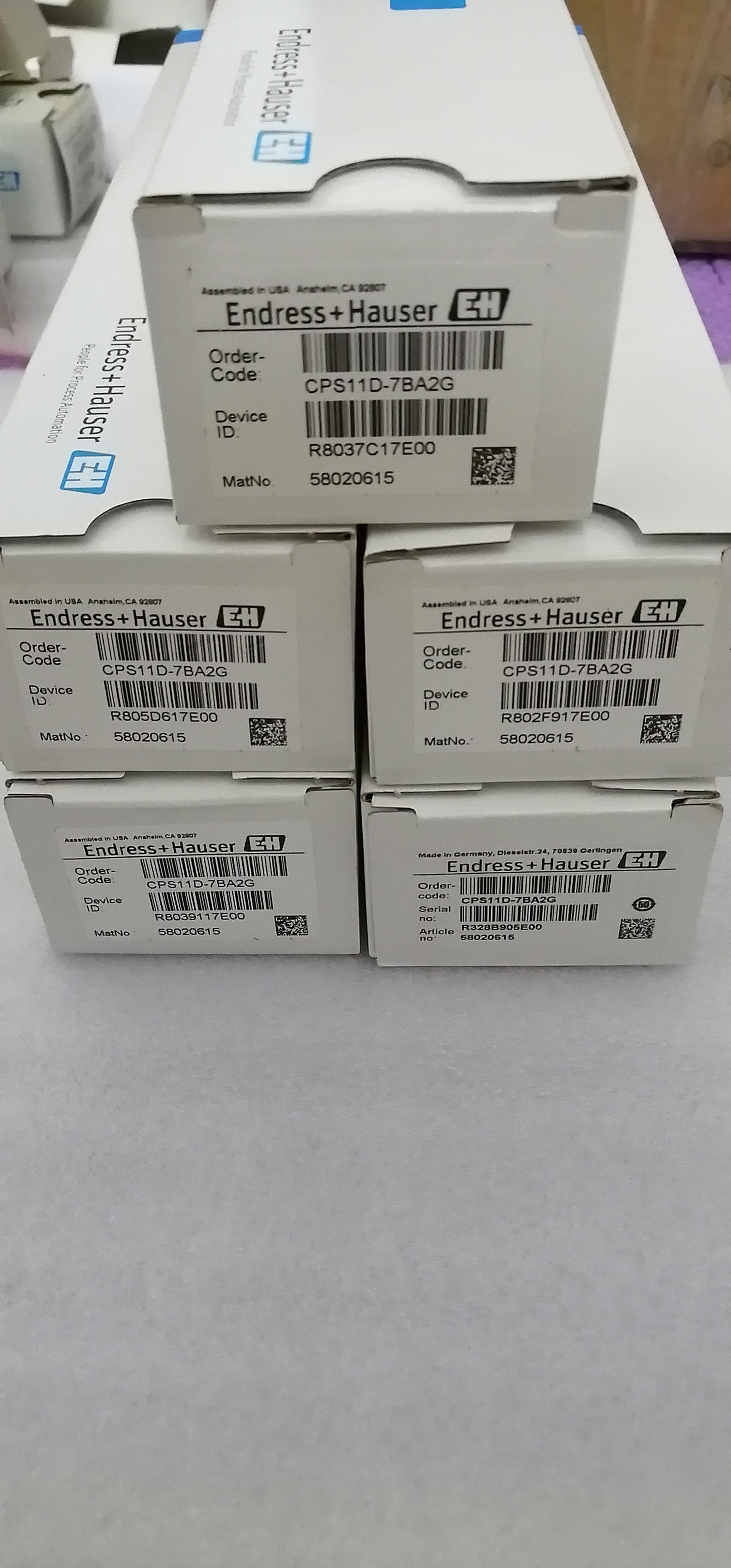 E+H electrode PH electrode CPS11D-7BA2G CPS11D-7BT21 brand new original welcome to inquire