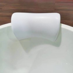 (4cm card slot) no suction cup bathtub pillow wooden bucket bath pillow curved bathtub health SPA bath headrest