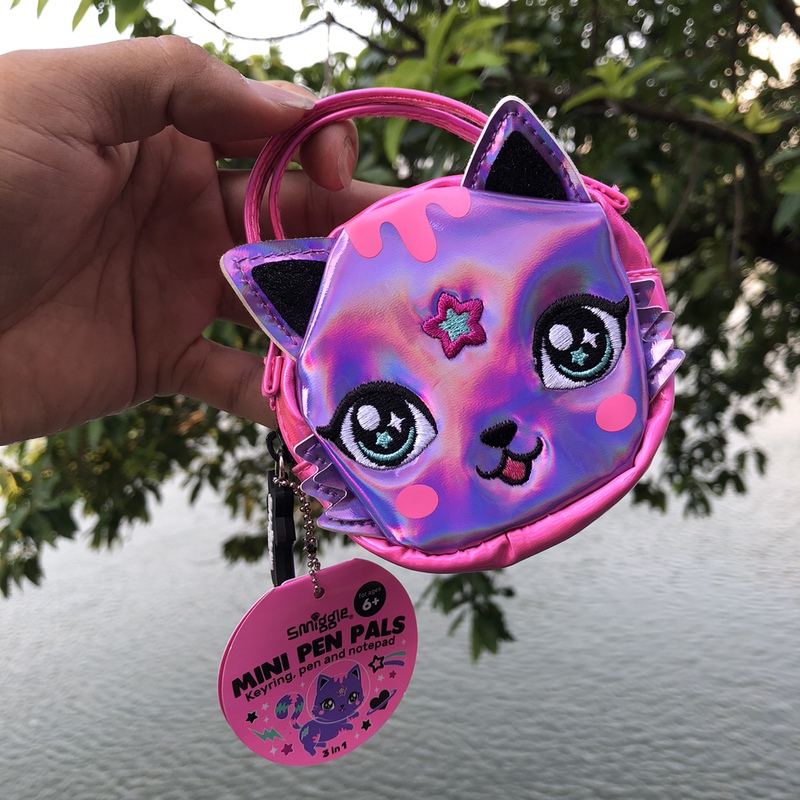 Smiggle AirPods Pro Headphone Bag Coin Purse Kitten Mini Handbag Cosmetics Bag Keychain