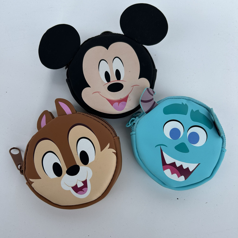 Foreign Trade Cute Cartoon Paradise Centenary Celebration Coin Purse Mouse Blue Furry Squirrel Earphone Bag Storage Bag