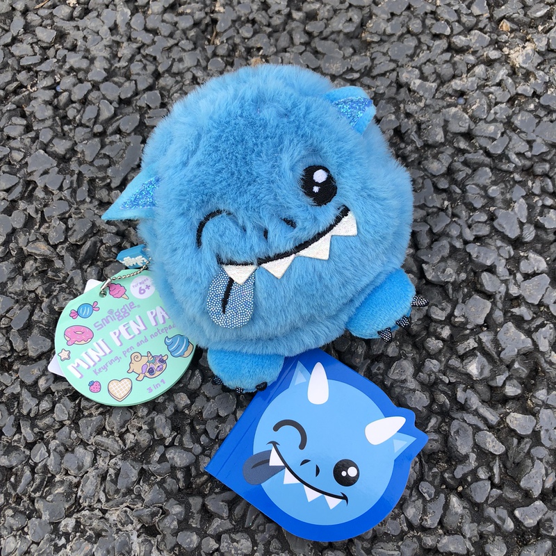 Smiggle Blue Little Monster AirPods Pro Earphone Bag Coin Purse Lipstick Bag Keychain Storage Bag