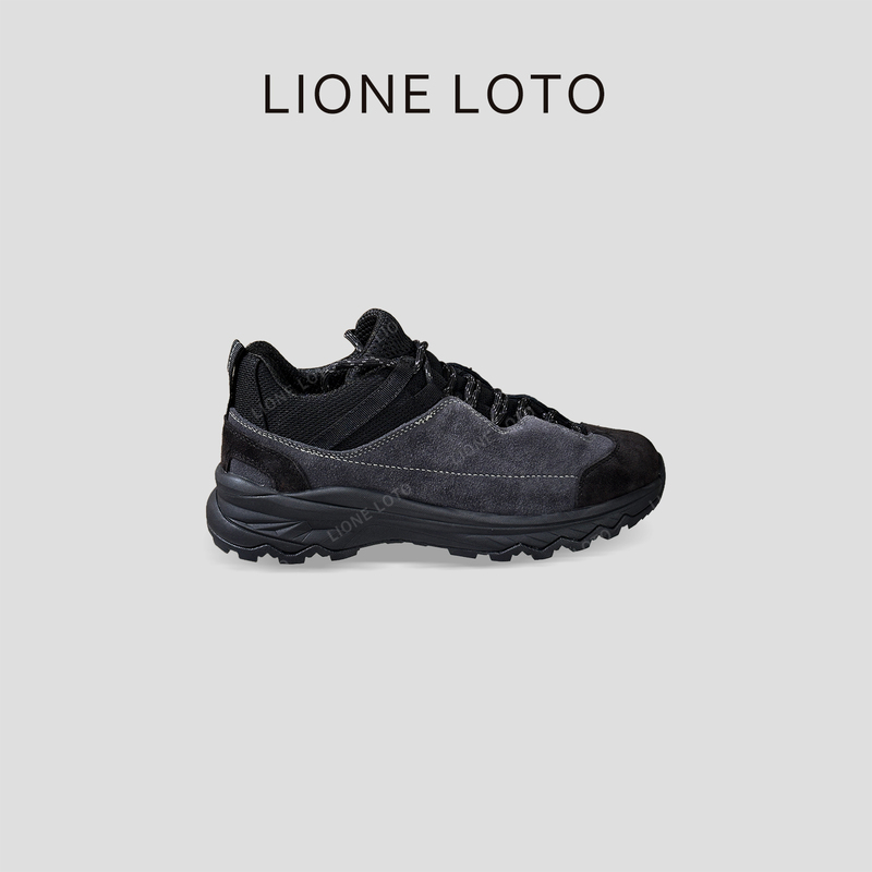 Lione Loto Ultra-Lightweight Breathable Sports Casual Shoes Cow Suede Outdoor Hiking Shoes with Arch Support Hiking Shoes