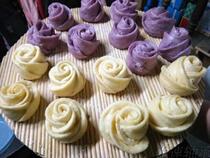 Vegetable steamed buns Rose steamed buns Purple potato bread Steamed buns Animal bread Animal steamed buns Childrens cartoon steamed buns