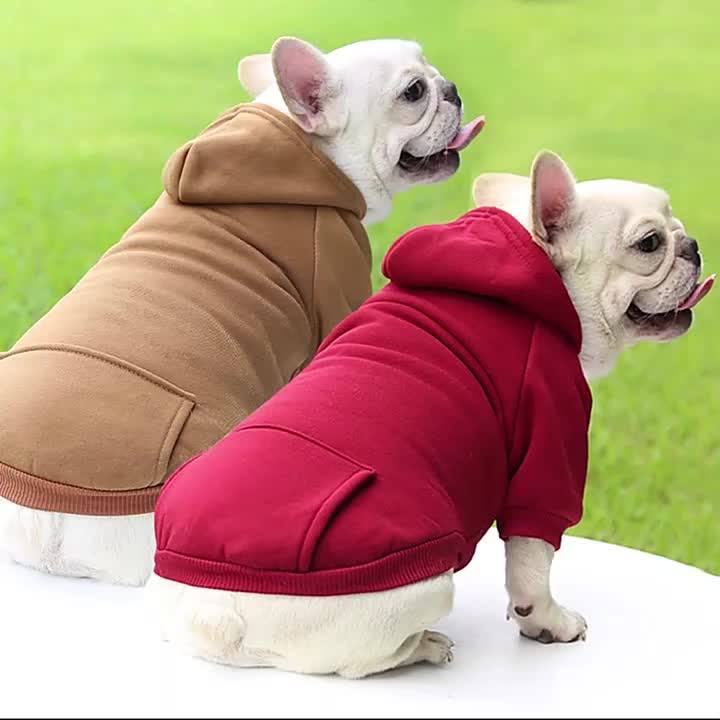 Wholesale Cheap Multicolor Soft Fleece Warm Pet Custom Hoodie Blank Dog