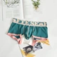 Retro cá tính đồ lót nam eo thấp thanh niên cotton boxer tóm tắt đơn giản thể thao gợi cảm đồ lót nam bốn góc thủy