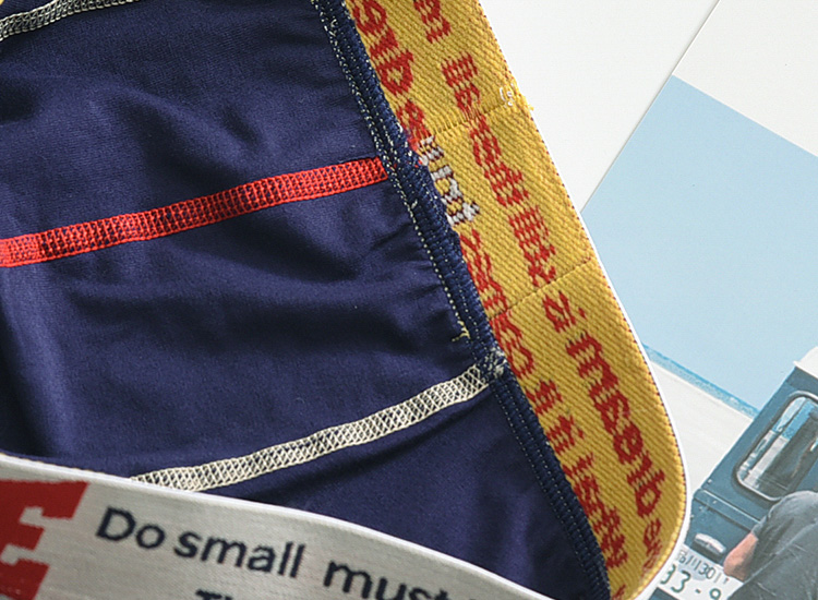 Tide phần tiêu chuẩn cotton boxer nam Thấp eo thanh niên cá tính nam đồ lót chữ đơn giản boxer màu rắn quần sip nam