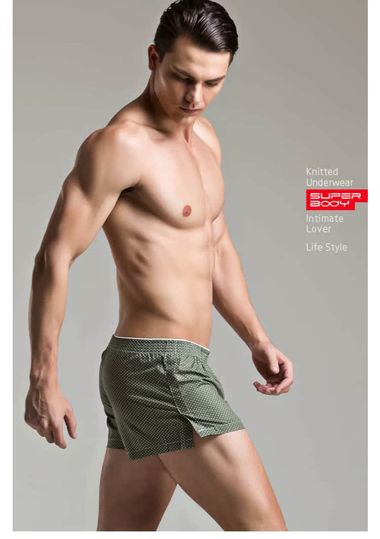 Mùa hè mỏng phần quần nhà nam cotton boxer quần ngắn quần quần thoáng khí đồ lót nam quần short quần ống rộng nữ