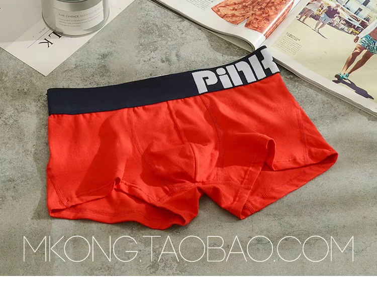 2 tải đơn giản cotton boxer thanh niên eo thấp gợi cảm đồ lót nam thể thao cá tính quần short vuông