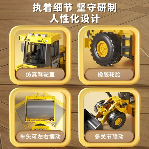 Детская большая игрушечная машина, велосипед, металлический бульдозер для мальчиков, 3 лет