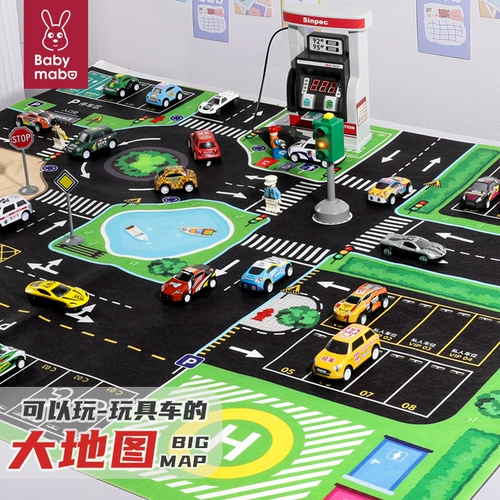 Warrior, детская металлическая игрушечная машина, карта, комплект, парковка для ползания, инерционный ковер, игрушка для мальчиков