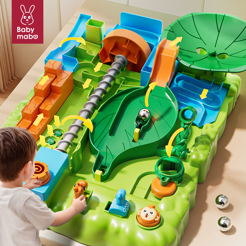 子供用ジャングルアドベンチャーボールパズルおもちゃ男の子6歳8ビー玉トラック5迷路ゲーム7
