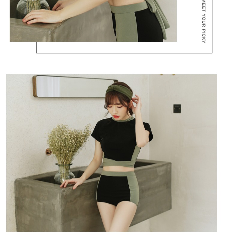 Bộ đồ bơi Jinzhu Hàn Quốc Hương thơm nhỏ dành cho nữ Bikini Chia tay Sinh viên che giấu bụng thon gọn Hai hoặc ba bộ Du lịch suối nước nóng áo bơi cho người béo