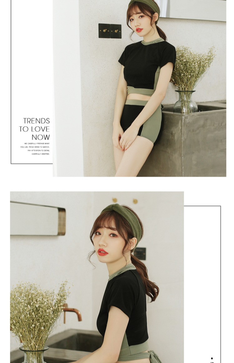 Bộ đồ bơi Jinzhu Hàn Quốc Hương thơm nhỏ dành cho nữ Bikini Chia tay Sinh viên che giấu bụng thon gọn Hai hoặc ba bộ Du lịch suối nước nóng áo bơi cho người béo