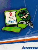 2008 Beijing Olympic Games Sponsor Lenovo Emblem Fuwa Nini Racing Events Badge