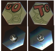Beijing 2008 Olympic Games badge GO TO multi-sided special-shaped badges 2 pieces sold together limited edition collection