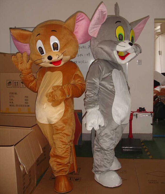 Jerry Mouse Tom Cat Walking Cartoon Character Costume Anime Character Cosplay Props Performance Doll Tom and Jerry Jerry Mouse Tom Cat Walking Cartoon Character Costume Anime Character Cosplay Props Performance Doll Tom and Jerry
