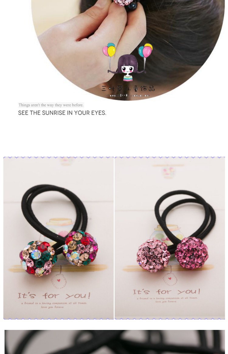 Hàn Quốc phụ kiện tóc trẻ em vương miện headband công chúa đồ trang sức buộc tóc cô gái cao su vòng tóc không làm tổn thương tóc cô gái tóc dây dây buộc tóc