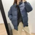 Tay áo có thể tháo rời hai mặc cotton bánh mì nữ 18 mùa đông dày ấm hoang dã áo khoác cotton mỏng áo phao adidas nữ Bông