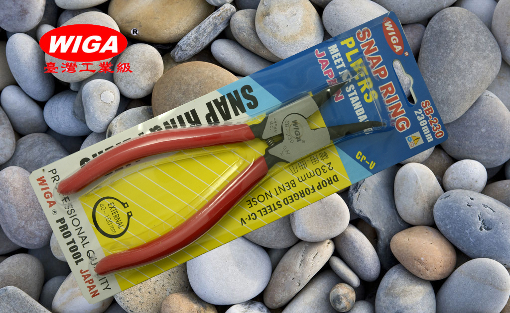 Circlip pliers C-type clasp pliers hole with shaft curved mouth straight mouth Taiwan imported WIGA power steel