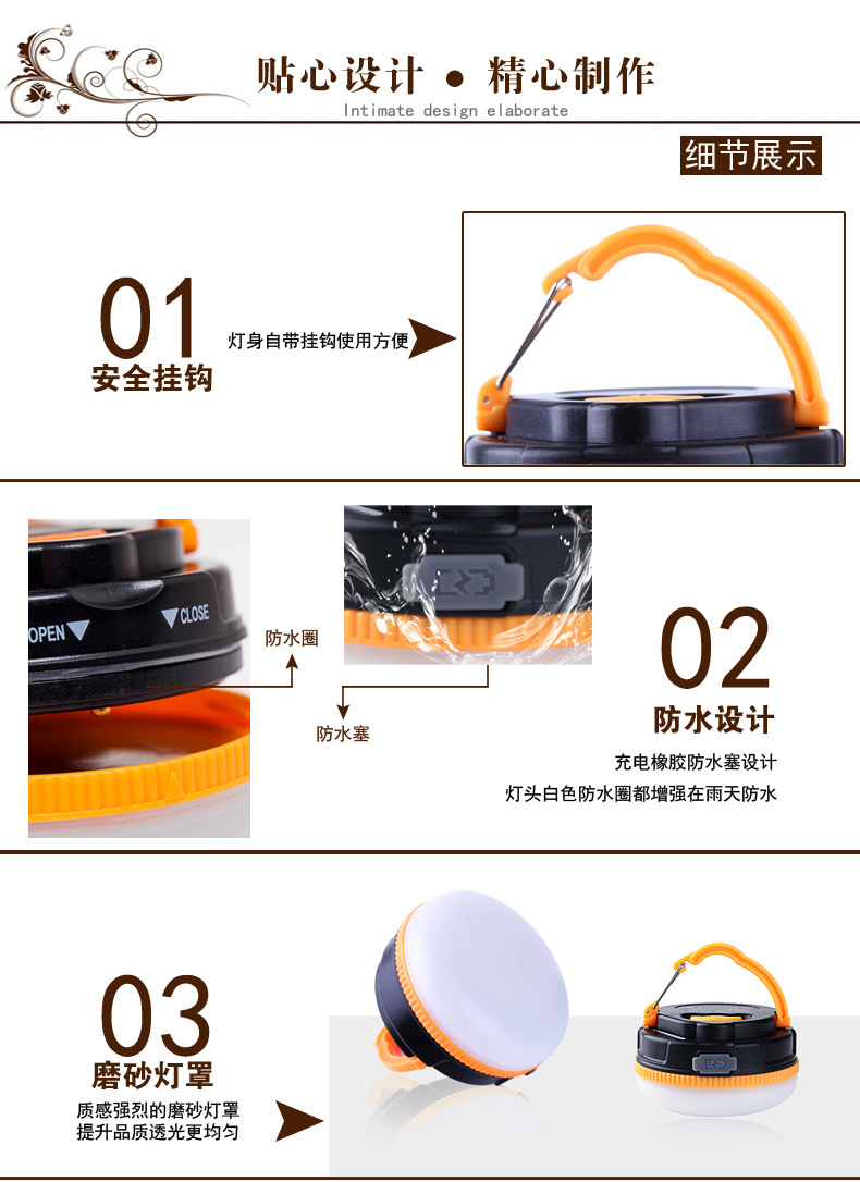 Mới ngoài trời đèn hoang dã đèn cắm trại đèn lều đèn cắm trại đèn dẫn sạc siêu sáng ánh sáng trại đèn đèn bin siêu sáng
