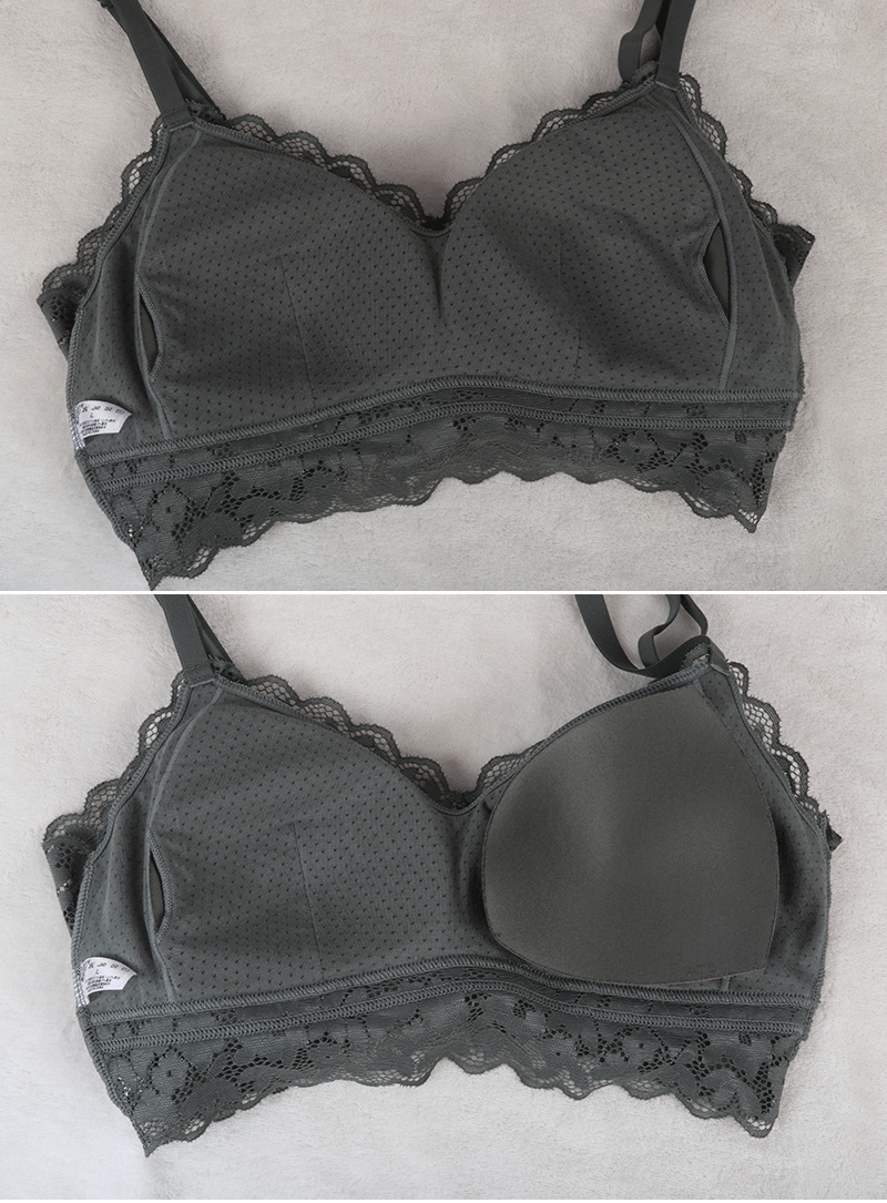美 佳美 2018 mới không có vòng thép không ràng buộc bikini tam giác cốc 4811 làm đẹp lưng ren đồ lót quần áo bơi