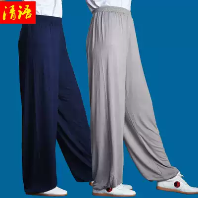 Taiji pants modal spring and summer men and women Taijiquan practice pants martial arts bloomers summer yoga morning pants autumn