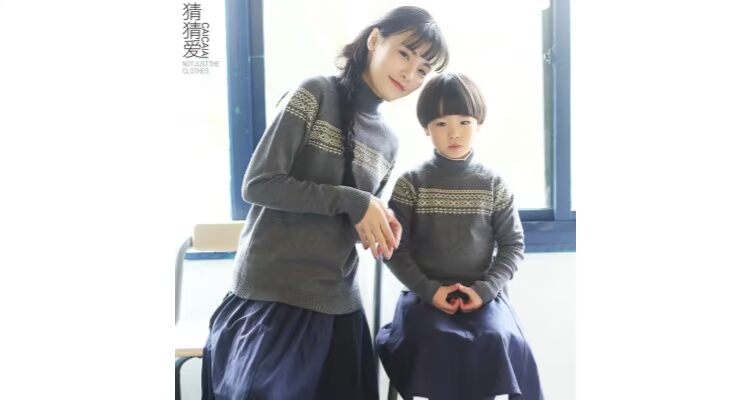 Mùa thu và mùa đông cha mẹ-con, thời trang mẹ và con gái, mẹ và con, hàng tồn kho rõ ràng, mã bị hỏng, mùa thu rõ ràng, tay áo dài shop quần áo trẻ em