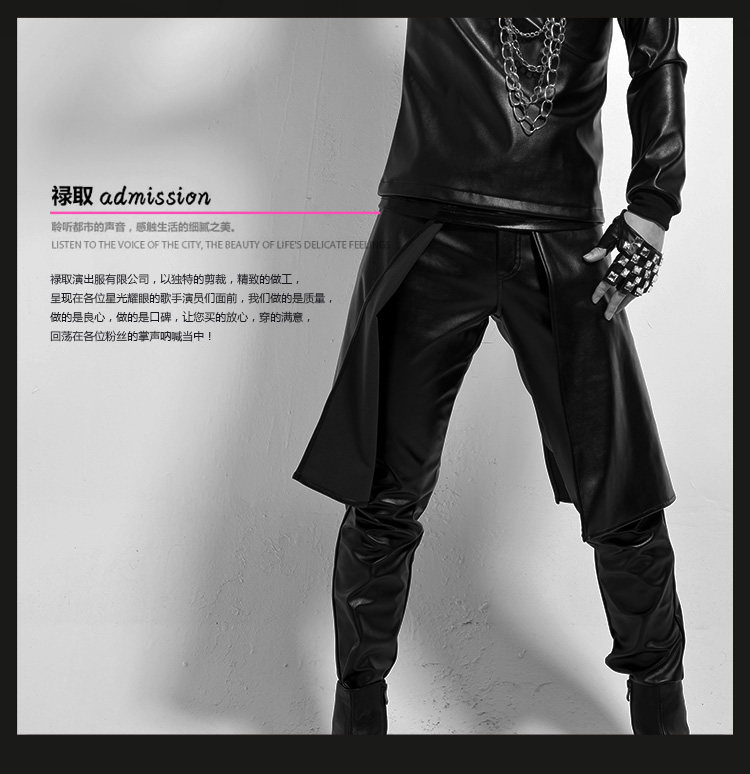 Pantalon cuir homme en vrac pour jeunesse pour printemps - Ref 1479886 Image 9