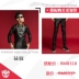 Hộp đêm trang phục nam ca sĩ quần nam đầu máy thanh mảnh xu hướng thanh DJ cá tính thời trang quần da nam quần lửng nam Quần da