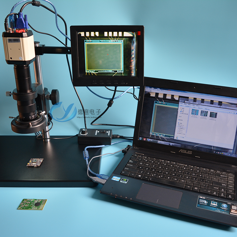 High-definition electronic microscope CCD camera photo video measuring circuit board PCB repair detection 200W200 times