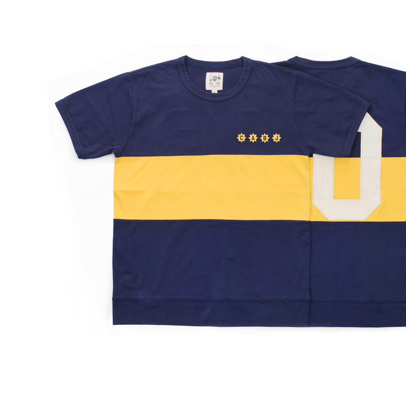 Twelve Code Leredita Boca Juniors Retro Jersey 210g Full Cotton Yarn Knitted Short-Sleeve T-Shirt Fitted Version