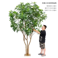 Имитация денежного дерева высотой 2,9 м в горшке