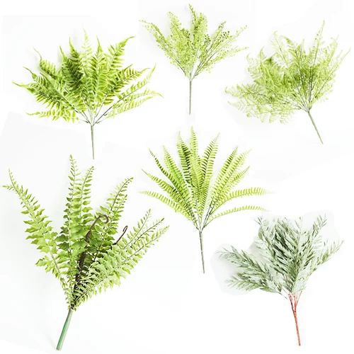 Симуляция jueye ощущение персидского папоротника свежее зеленое цветочное расположение комната для крылья