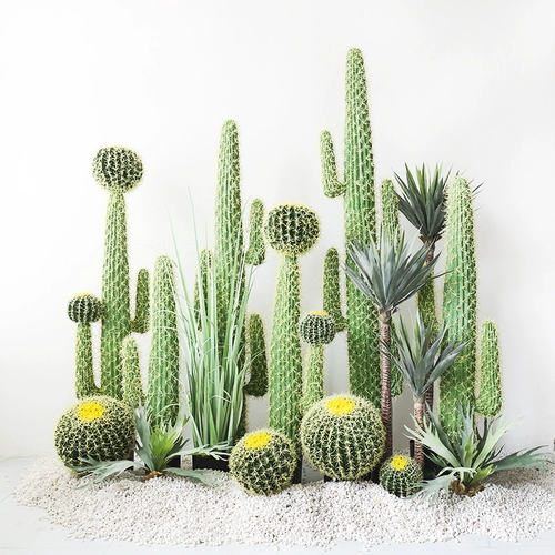 Имитационный кактус ландшафтный дизайн крупный фальшивый сумма скайфилд сказочные колонны Dixplation, Net Red INS, зеленый завод бонсай