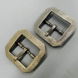 东莞破铜黄铜白铜复古磨砂日字针扣复古皮带扣扣头腰带扣皮带头男