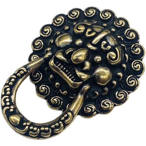 Dongguan Copper Classic Monk Dog Bitting Dog Dog Dog China Wind Lion Lion Lead