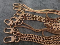 Dongguan break copper pure copper vacuum electroplating 24K gilded bag leather bag backpack chain length about 105CM width about 1CM