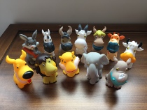 American sprosit latex sound floating toy animal paradise 12 models