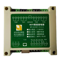 Intelligent WIFI network switch relay control board RJ45 network port optocoupler isolation 4-in 4-out programming