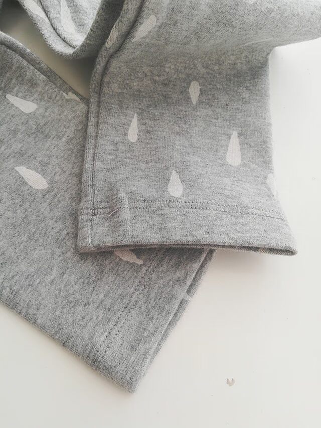 Potatokids mùa thu và mùa đông khoai lang nhỏ của trẻ em bộ đồ lót cotton boy girl mùa thu quần dài nhà ấm áp bộ cotton giấy cho bé