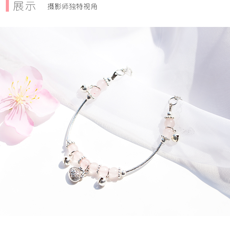 Sinh viên cá tính vòng tay nhỏ tươi nữ phiên bản Hàn Quốc của các cô bạn gái sinh viên đơn giản chuỗi trang sức Jingdezhen vòng tay nam vàng