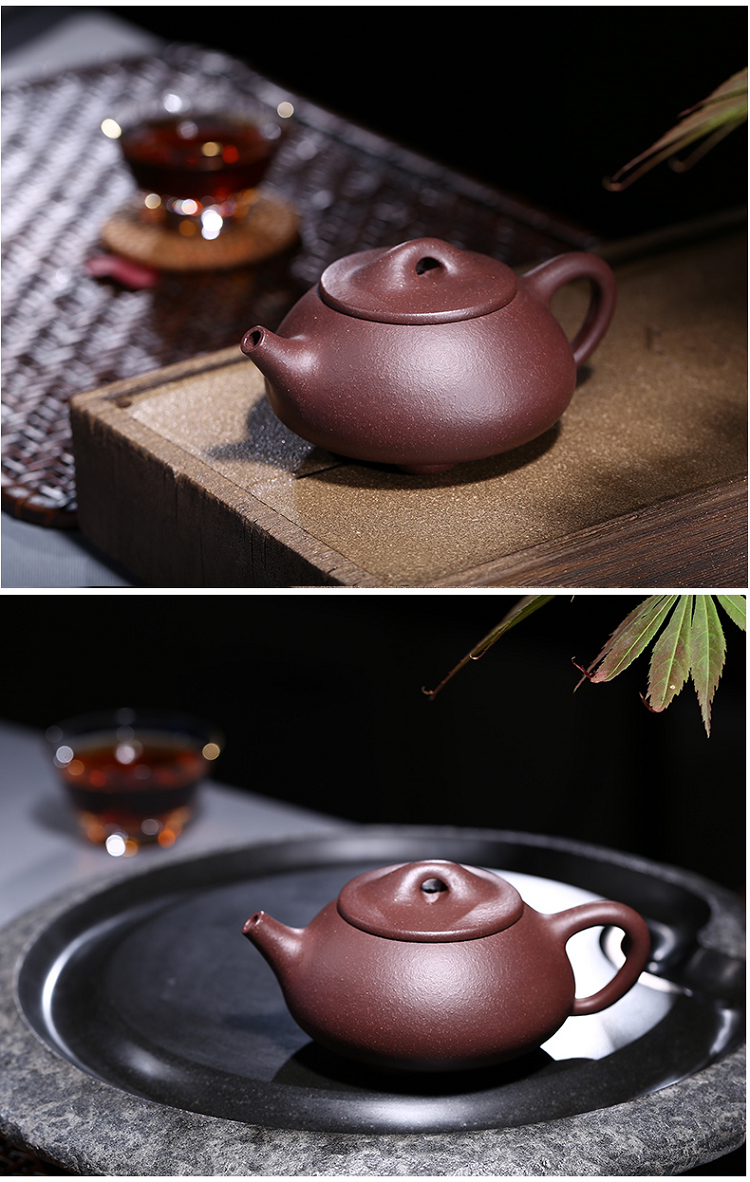 Yi Zisha pot nổi tiếng đích thực 捡 rò rỉ Deming nguyên chất trà thủ công đặt quặng tím bùn đá nồi nồi đấu giá một nhân dân tệ bình lọc trà